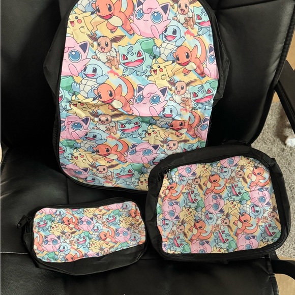Pokemon Other - Colorful Pokémon Kids Backpack Set